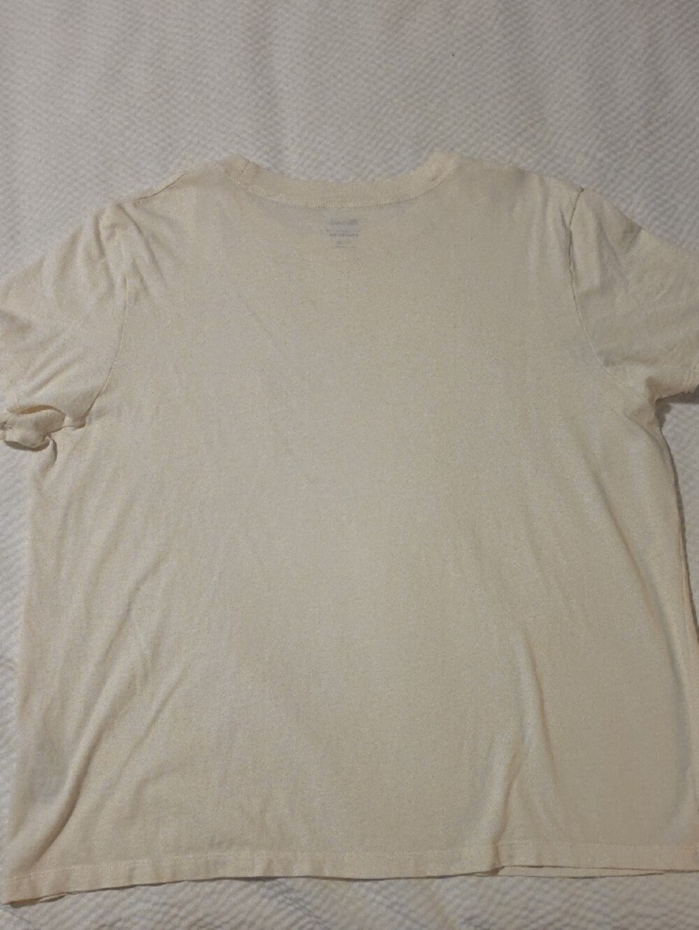 Madewell Light Cream Short-Sleeve Pocket Tee - Picture 4 of 4
